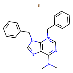 9H-purinium bromide, 3,9-dibenzyl-6-dimethylamino-