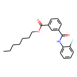 Isophthalic acid, monoamide, N-(2-fluorophenyl)-, heptyl ester