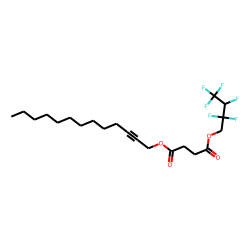 Succinic acid, tridec-2-yn-1-yl 2,2,3,4,4,4-hexafluorobutyl ester