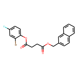 Succinic acid, naphth-2-ylmethyl 2-bromo-4-fluorophenyl ester