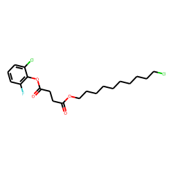 Succinic acid, 2-chloro-6-fluorophenyl 10-chlorodecyl ester