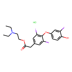 2-Diethylaminoethyl-4-(4'-hydroxyphenoxy)-3',3,5-triiodophenylacetate,hydrochloride