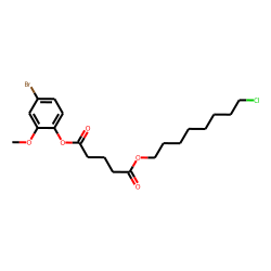 Glutaric acid, 8-chlorooctyl 4-bromo-2-methoxyphenyl ester