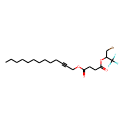 Succinic acid, tridec-2-yn-1-yl 1-bromo-3,3,3-trifluoroprop-2-yl ester