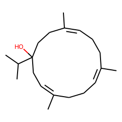 (3E,7E,11E)-1-Isopropyl-4,8,12-trimethylcyclotetradeca-3,7,11-trienol