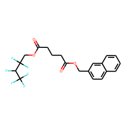Glutaric acid, naphth-2-ylmethyl 2,2,3,4,4,4-hexafluorobutyl ester