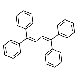 Benzene, 1,1',1'',1'''-(1,3-butadiene-1,4-diylidene)tetrakis-