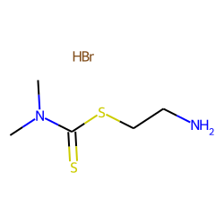 Carbamic acid, dimethyldithio-, 2-aminoethyl ester, hydrobromide