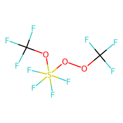cis-Tetrafluoro(trifluoromethoxy)(trifluoromethylhydroperoxidato)sulfur