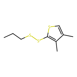 3,4-Dimethyl-2-(propyldisulfanyl)thiophene