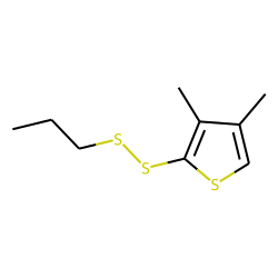 propyl 3,4-dimethyl-2-thienyl disulfide