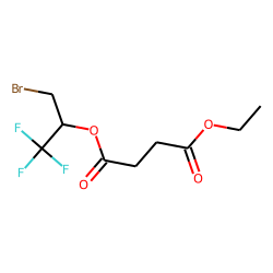 Succinic acid, 1-bromo-3,3,3-trifluoroprop-2-yl ethyl ester