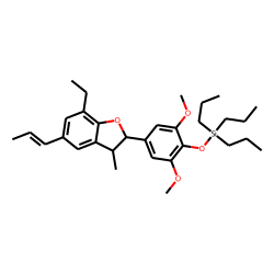 4-(7-Ethyl-3-methyl-5-propenyl-2,3-dihydro-benzofuran-2-yl)-2,6-dimethoxy-phenol, TPS