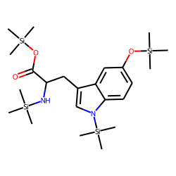 trimethylsilyl 1-trimethylsilyl-5-trimethylsiloxy-3-(2-trimethylsilylamino)indolepropionate