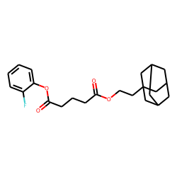 Glutaric acid, 2-(adamant-1-yl)ethyl 2-fluorophenyl ester