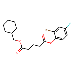 Glutaric acid, cyclohexylmethyl 2-bromo-4-fluorophenyl ester