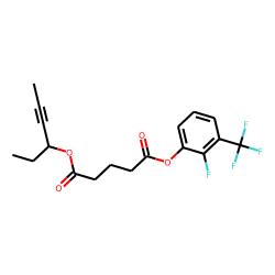 Glutaric acid, hex-4-yn-3-yl 2-fluoro-3-trifluoromethylphenyl ester