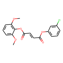 Fumaric acid, 2,6-dimethoxyphenyl 3-chlorophenyl ester