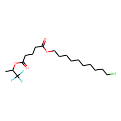Glutaric acid, 1,1,1-trifluoroprop-2-yl 10-chlorodecyl ester