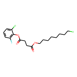 Succinic acid, 2-chloro-6-fluorophenyl 8-chlorooctyl ester