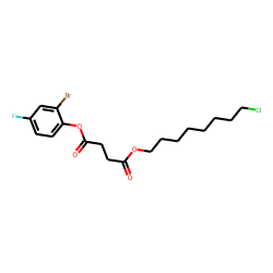 Succinic acid, 8-chlorooctyl 2-bromo-4-fluorophenyl ester