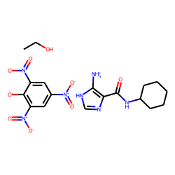 Imidazole-4-carboxamide, 5-amino-n-cyclohexyl-, picrate, compound with ethanol