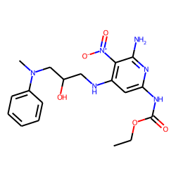 2-Pyridinecarbamic acid, 6-amino-4-[[2-hydroxy-3-(methylphenylamino)propyl]amino]-5-nitro-, ethyl ester