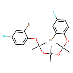 1,7-Di(2-bromo-4-fluorophenyl)-2,2,4,4,6,6-hexamethyl-1,3,5,7-tetraoxa-2,4,6-trisilaheptane