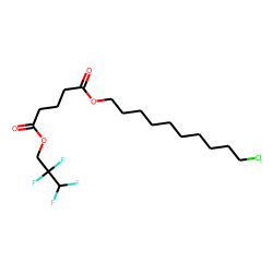 Glutaric acid, 3,3,4,4-tetrafluoropropyl 10-chlorodecyl ester