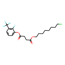 Succinic acid, 8-chlorooctyl 2-fluoro-3-(trifluoromethyl)phenyl ester