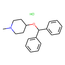 Piperidine, 4-diphenylmethoxy-1-methyl-, hydrochloride