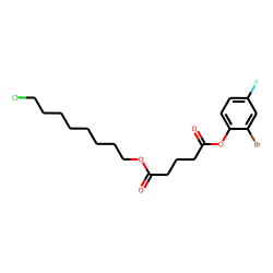 Glutaric acid, 8-chlorooctyl 2-bromo-4-fluorophenyl ester