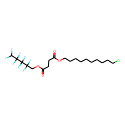 Succinic acid, 2,2,3,3,4,4,5,5-octafluoropentyl 10-chlorodecyl ester