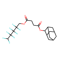 Succinic acid, 2,2,3,3,4,4,5,5-octafluoropentyl adamant-2-yl ester