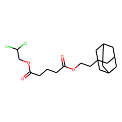 Glutaric acid, 2-(adamant-1-yl)ethyl 2,2-dichloroethyl ester