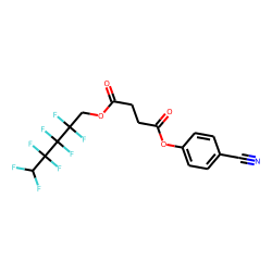 Succinic acid, 2,2,3,3,4,4,5,5-octafluoropentyl 4-cyanophenyl ester