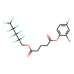 Glutaric acid, 2,2,3,3,4,4,5,5-octafluoropentyl 2-bromo-4-fluorophenyl ester