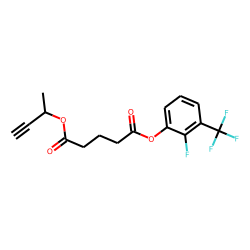 Glutaric acid, but-3-yn-2-yl 2-fluoro-3-trifluoromethylphenyl ester