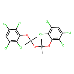 Silane, dimethyl(dimethyl(2,3,5,6-tetrachlorophenoxy)silyloxy)(2,3,5,6-tetrachlorophenoxy)-