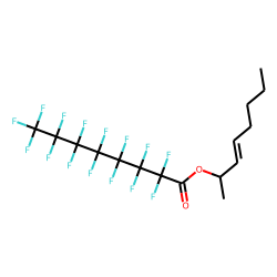 Pentadecafluorooctanoic acid, oct-3-en-2-yl ester