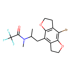1-(8-Bromo-2,3,6,7-tetrahydrodibenzo[1,2-b; 4,5-b']difuran-4-yl-2-aminopropane, N-methyl, TFA
