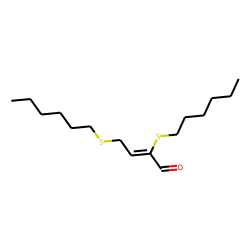 2,4-Bis(hexylthio)but-2-enal