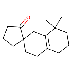 Spiro[8,8-dimethyl-1,2,3,4,5,6,7,8-octahydronaphthalene-2,2'-cyclopentanone-1']