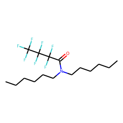 Heptafluorobutanamide, N,N-dihexyl-