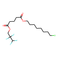 Glutaric acid, 2,2,3,3-tetrafluoropropyl 8-chlorooctyl ester