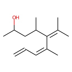 5-Isopropylidene-4,6-dimethylnona-6,8-dien-2-ol