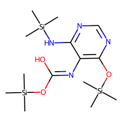 Pyrimidine, 4-hydroxy-6-amino-5-hydroxyacetamino, TMS