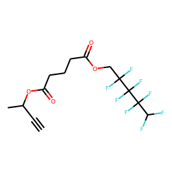 Glutaric acid, 2,2,3,3,4,4,5,5-octafluoropentyl but-3-yn-2-yl ester