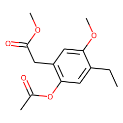 2-(4-Ethyl-2-acetoxy-5-methoxyphenyl)acetic acid, methyl ester