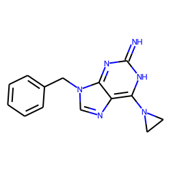 9H-purine, 2-amino-6-aziridinyl-9-benzyl-